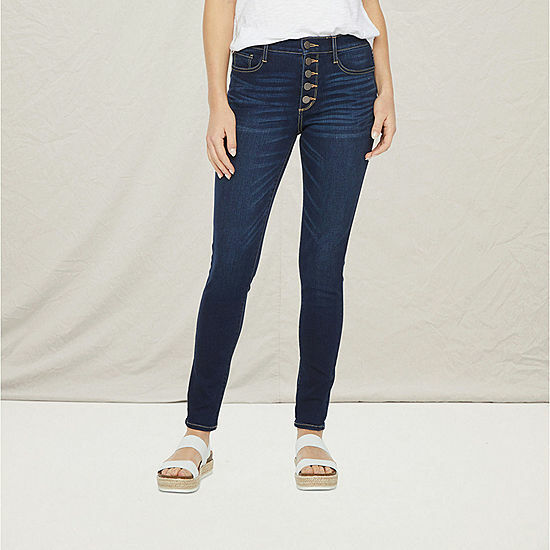 New a.n.a Women’s High Rise Button Fly Skinny Jeans 2 4 6 8 10 12 14 16 18 26W