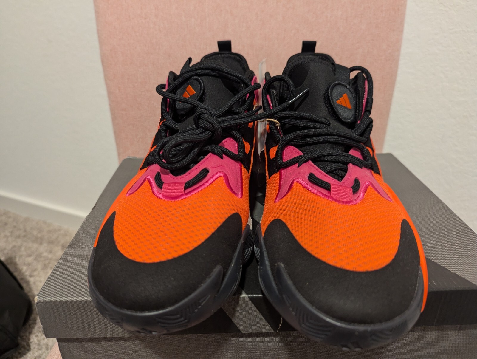 adidas BYW Select Low Black Impact Orange Men’s Size 9.5 New Boost You Wear
