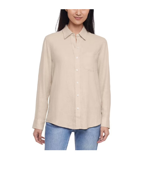 Gap Women’s Linen Blend Button-Down Shirt- Asst Colors/Sizes