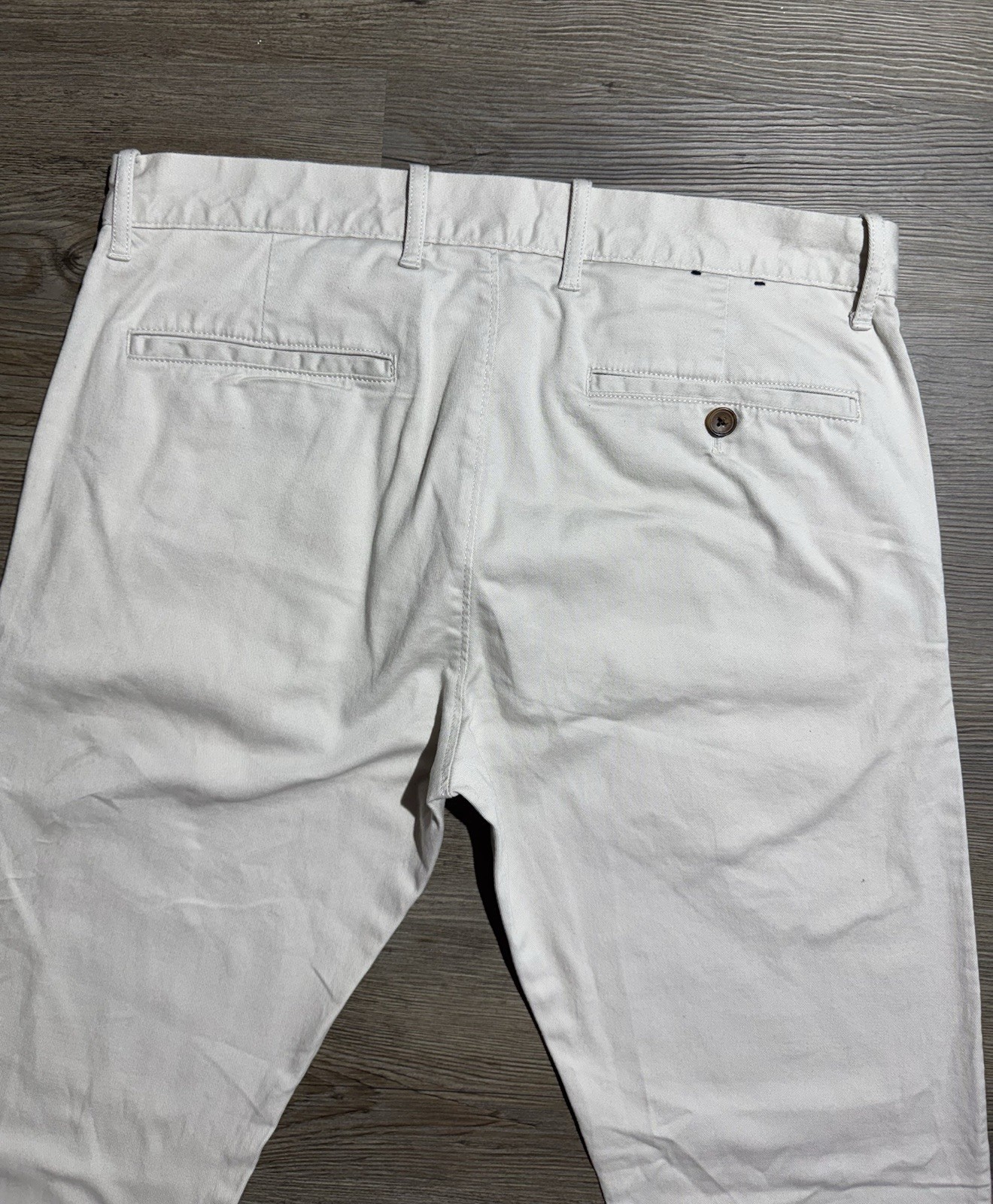 J.Crew Flex Slim Chino Pants Men’s 31×32 Ivory Khaki Stretch Casual Flat Front