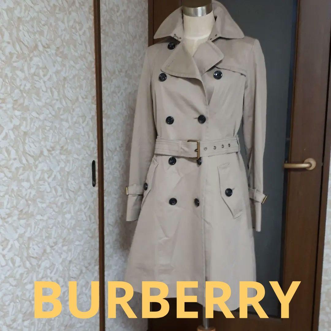 Burberry Blue Label Liner Beige Trench Coat with Throat Latch
