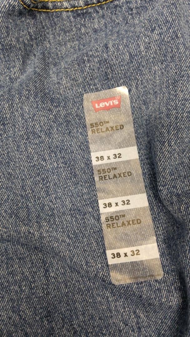 NEW! Levi’s Men’s 550 Relaxed Fit Jeans (38W x 32L, Dark Stonewash)