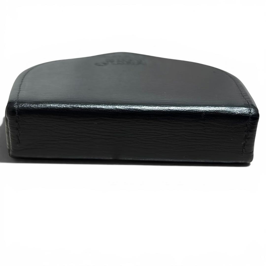 MONTBLANC Meisterstuck Coin Case Horseshoe Black Leather Mint 35637