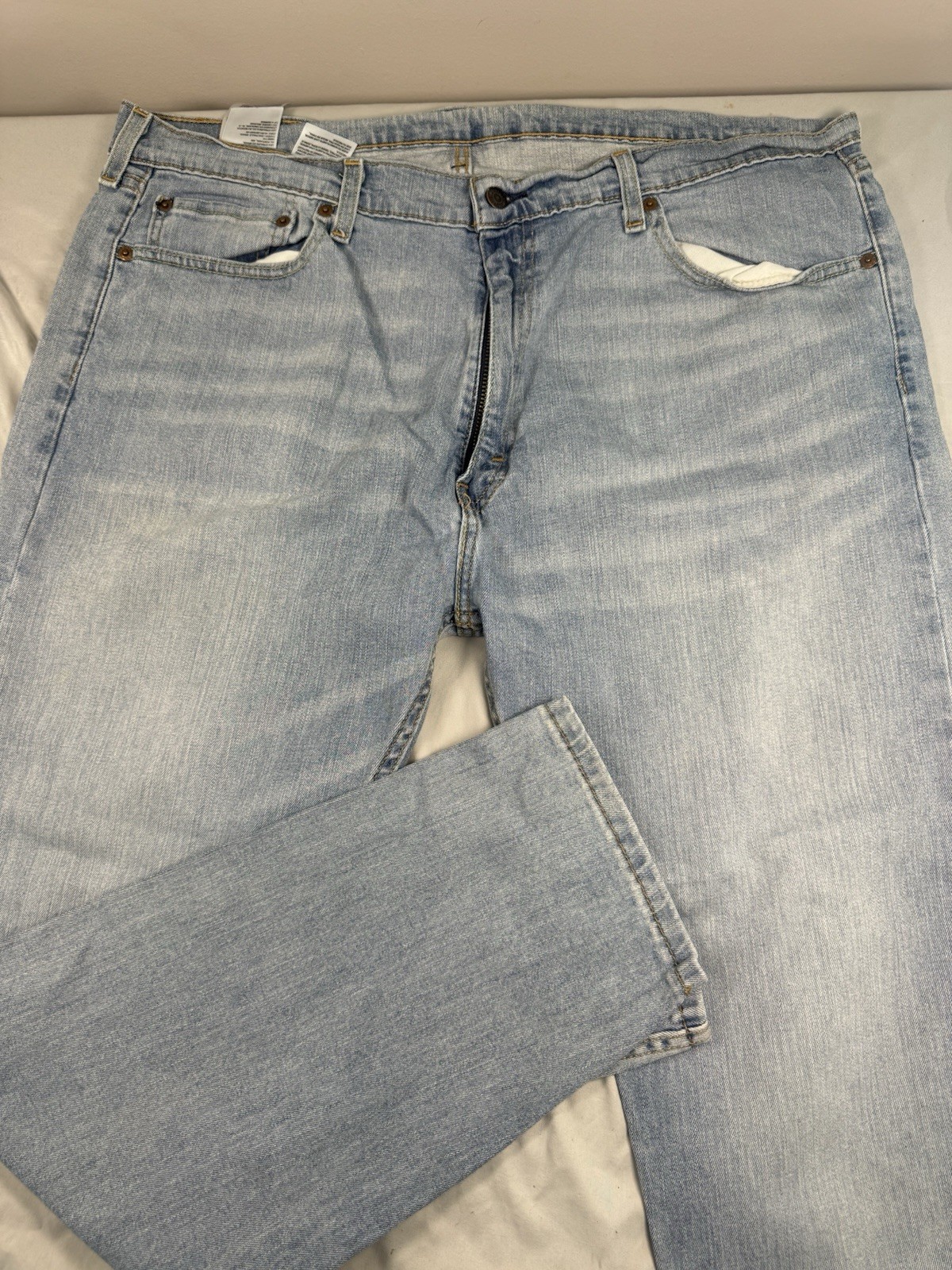 Levi’s 505 Regular Fit Jeans Men’s 40×30 Light Wash Straight Leg Denim