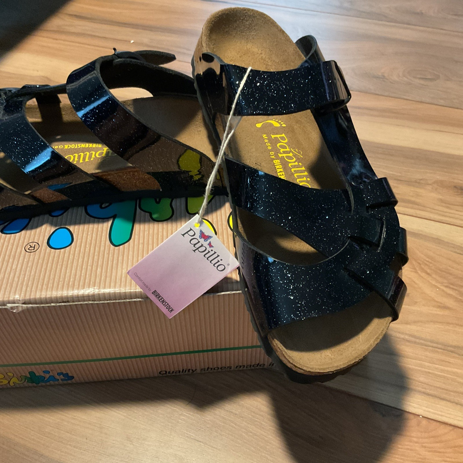 Papillio by Birkenstock Sandals sparkly, black 07 Women 38 L7 M5