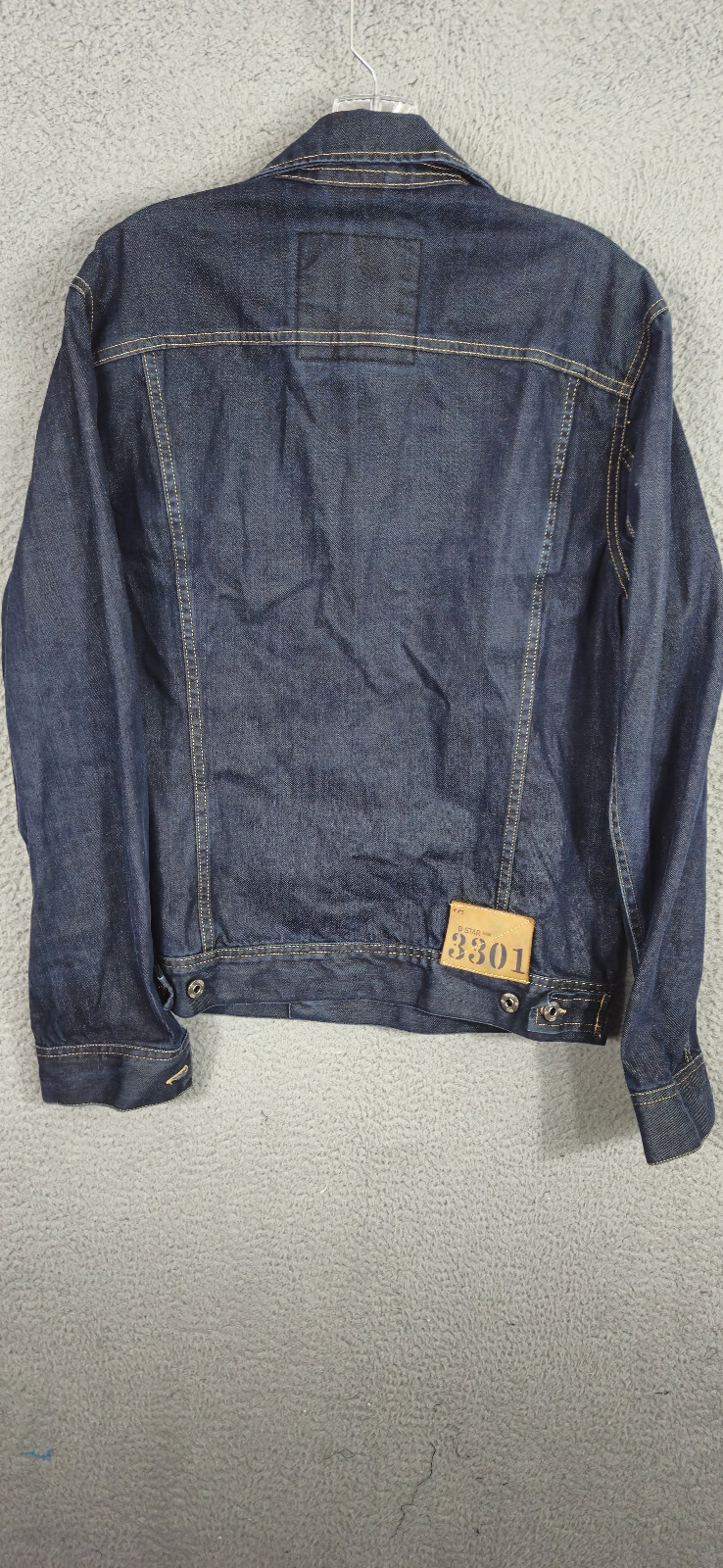 G Star Raw Denim Jacket Size XL Blue Slim Tailor DT Trucker Dark Wash Jean