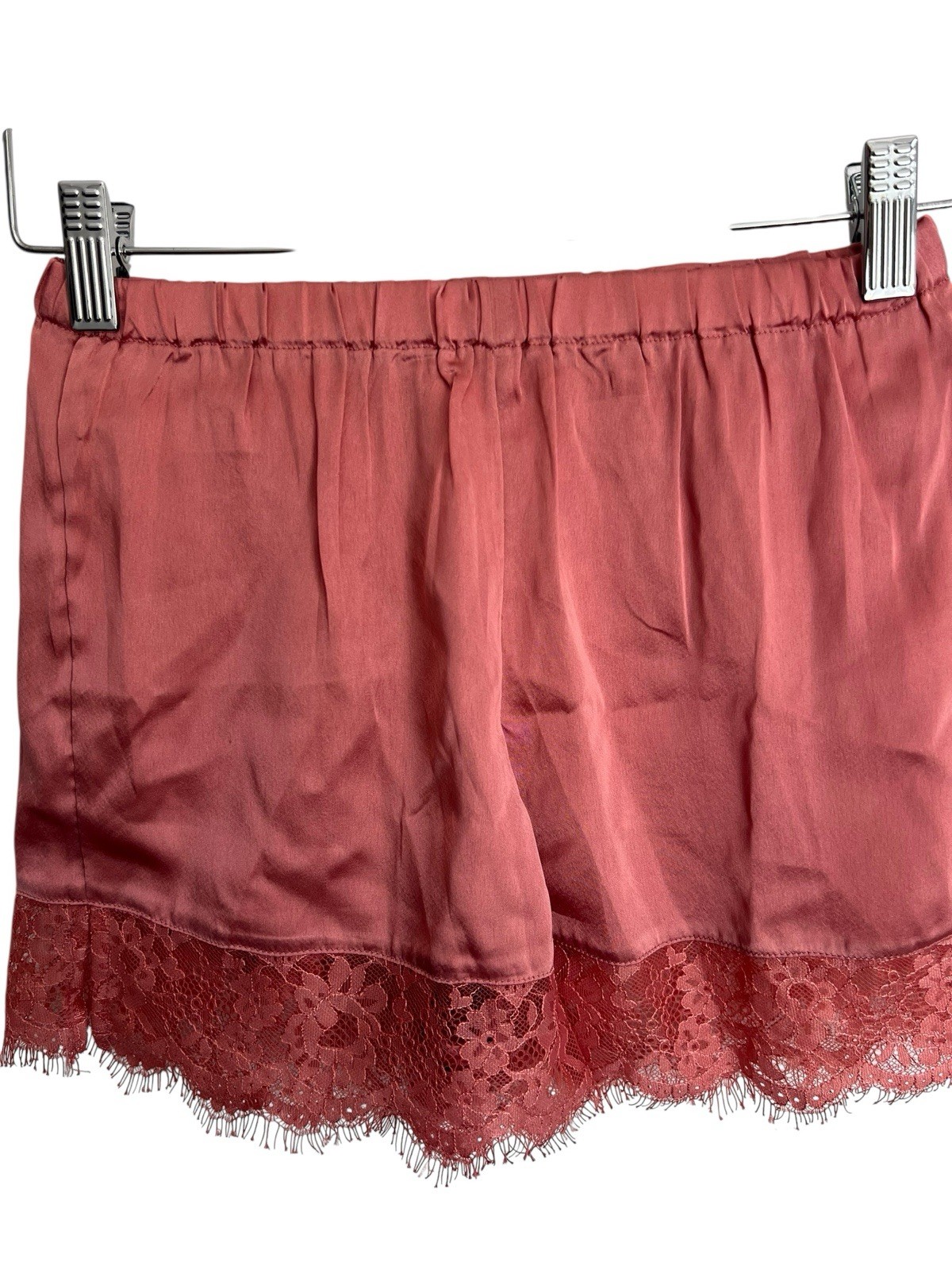 Monsoon Accessorize Pyjamas Pink Lace Trim Cami Satin RRP £35 Size XS 8