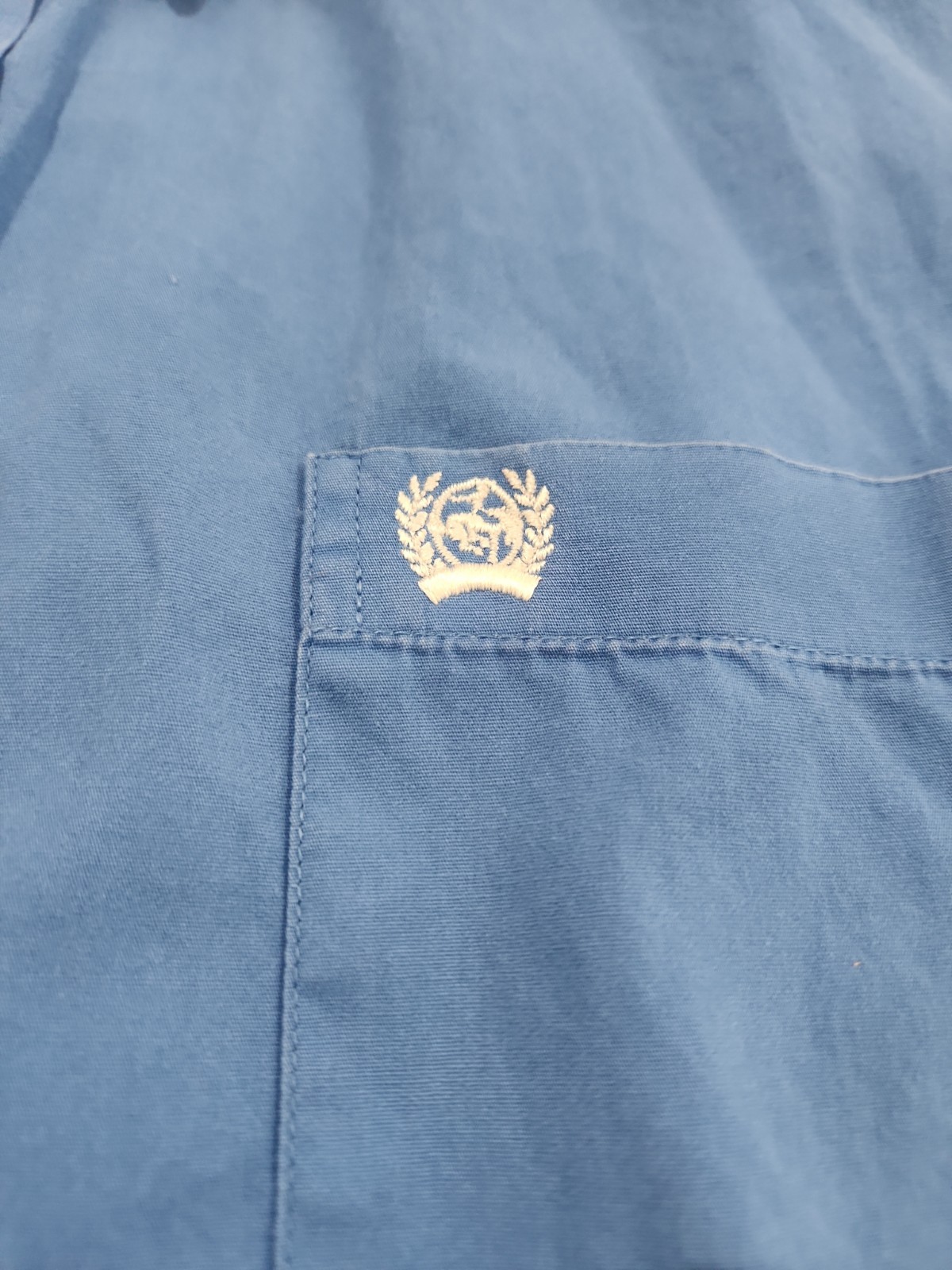 Cinch Men’s Long Sleeve Blue Solid Western Button Down Shirt