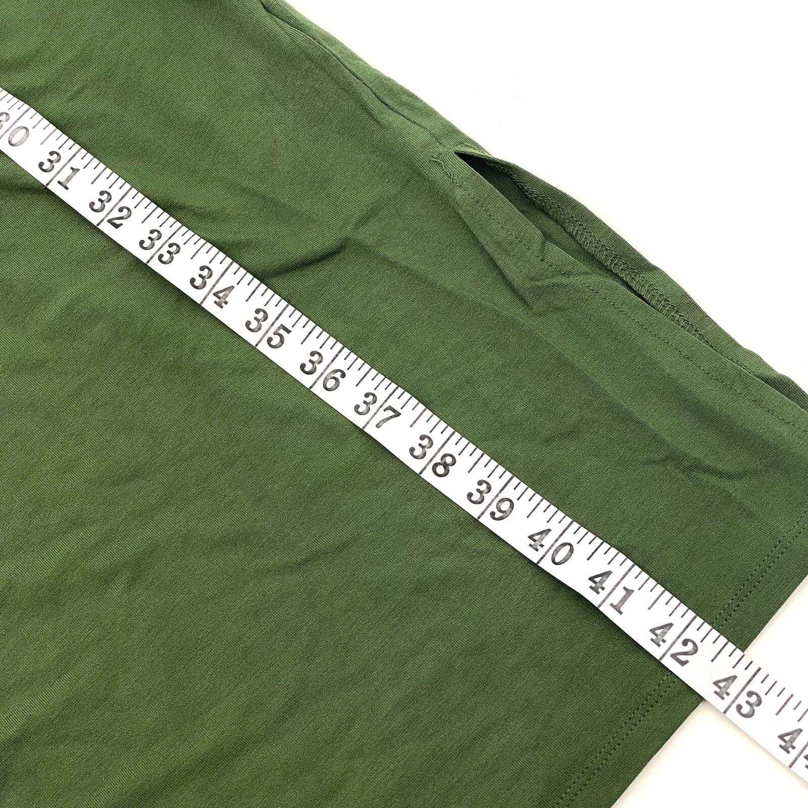 Ava & Viv Womens Women’s Plus Size X (14W) Short Sleeve Knit T-Shirt Dress Green
