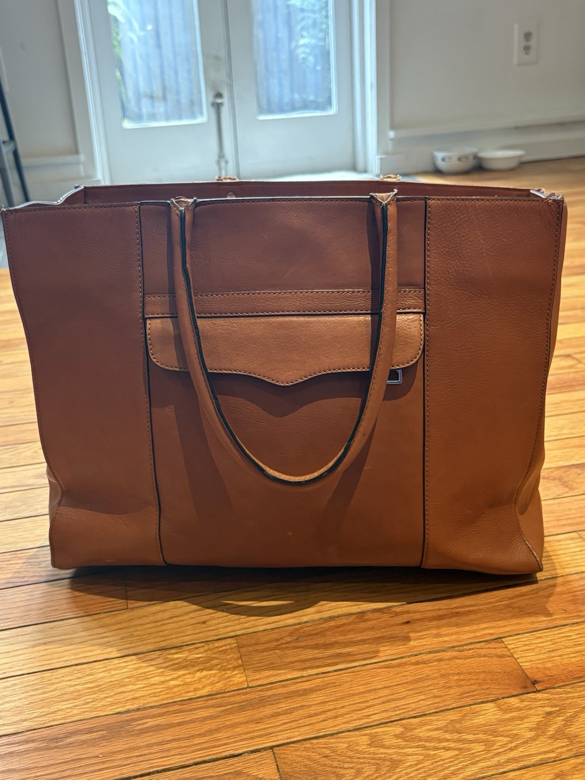 Rebecca Minkoff M.A.B Brown Tote – Quiet Luxury Work Travel Laptop