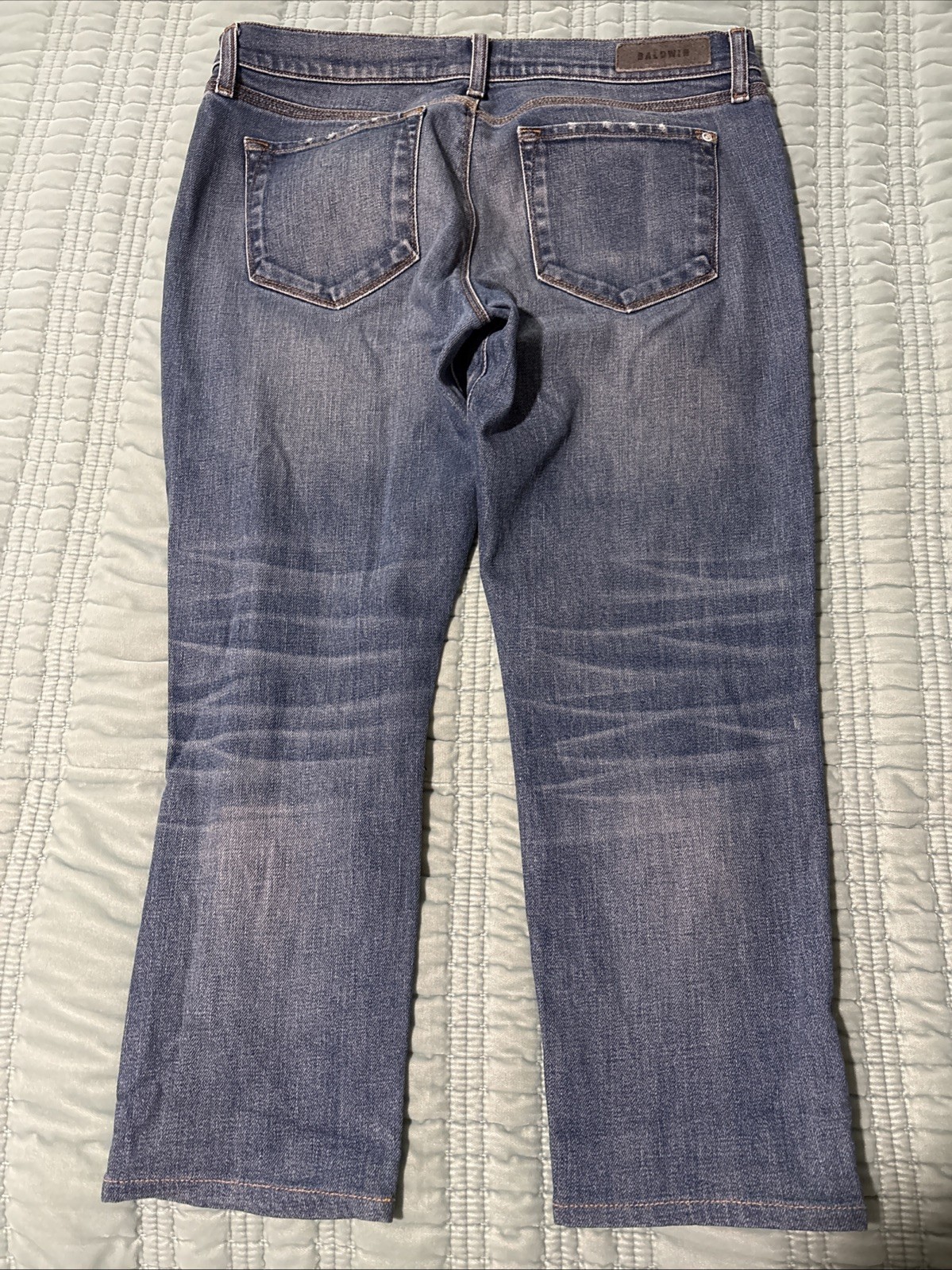 Baldwin 29 Kennedy Low Rise Boyfriend Capri Denim, Y2K, Stretch, 98% Cotton, EUC