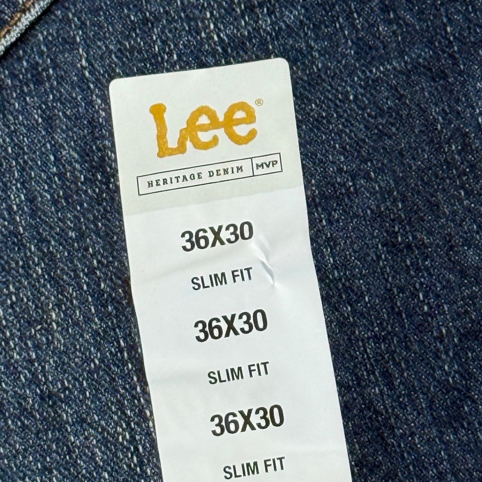 Lee Heritage Denim MVP Slim Fit Jeans Timber Medium Wash 36×30 112366083 Mens
