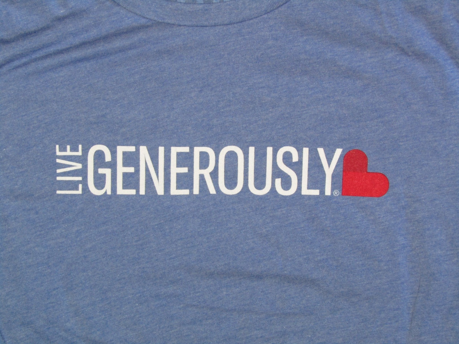 Live Generously T-Shirts Thrivent Blue Large X-Large 3XL NWOT