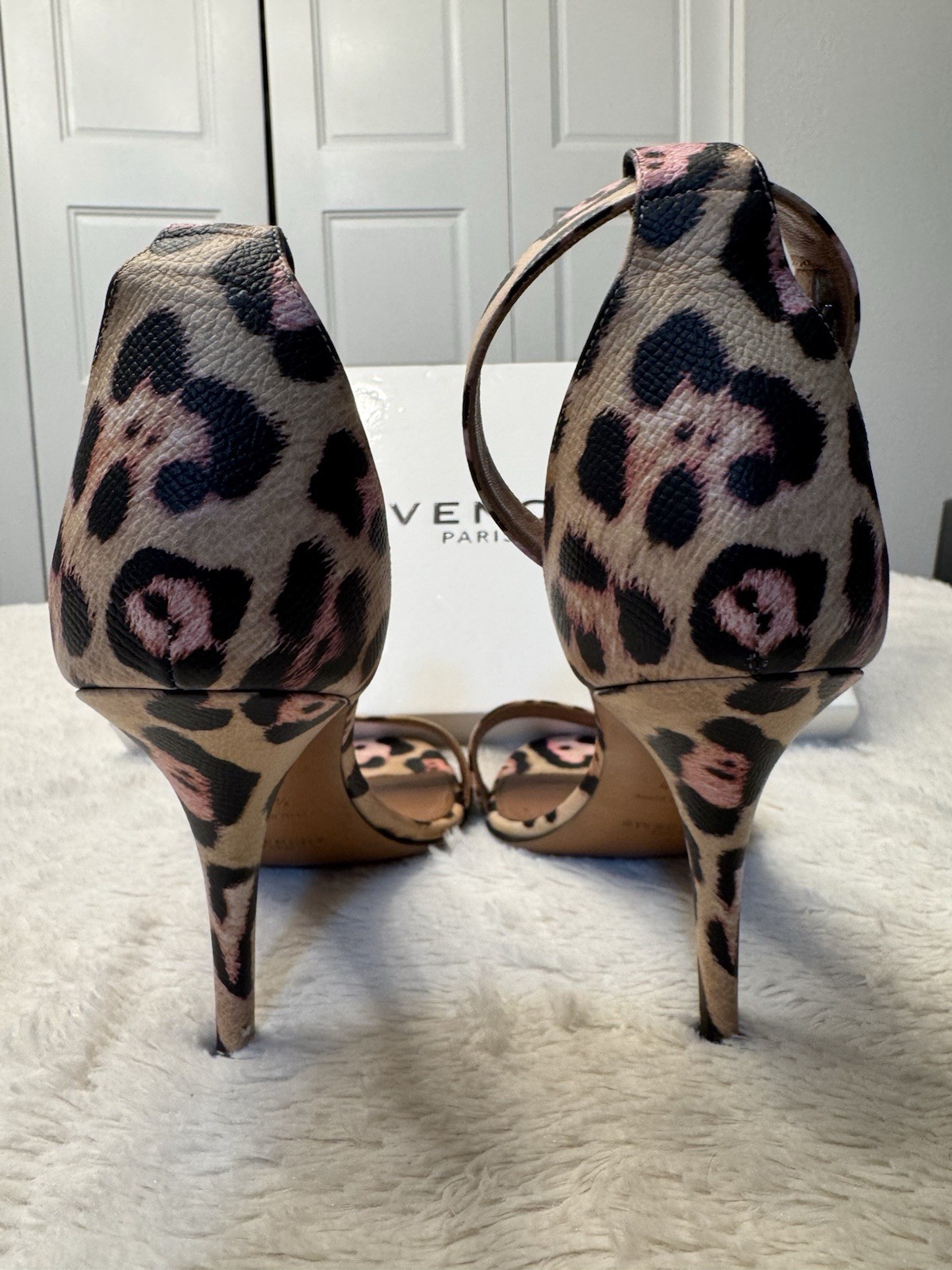 Givenchy Leopard Print Heel Sandal Retail: $750 41.5 (US 10.5) EUC W/ Box