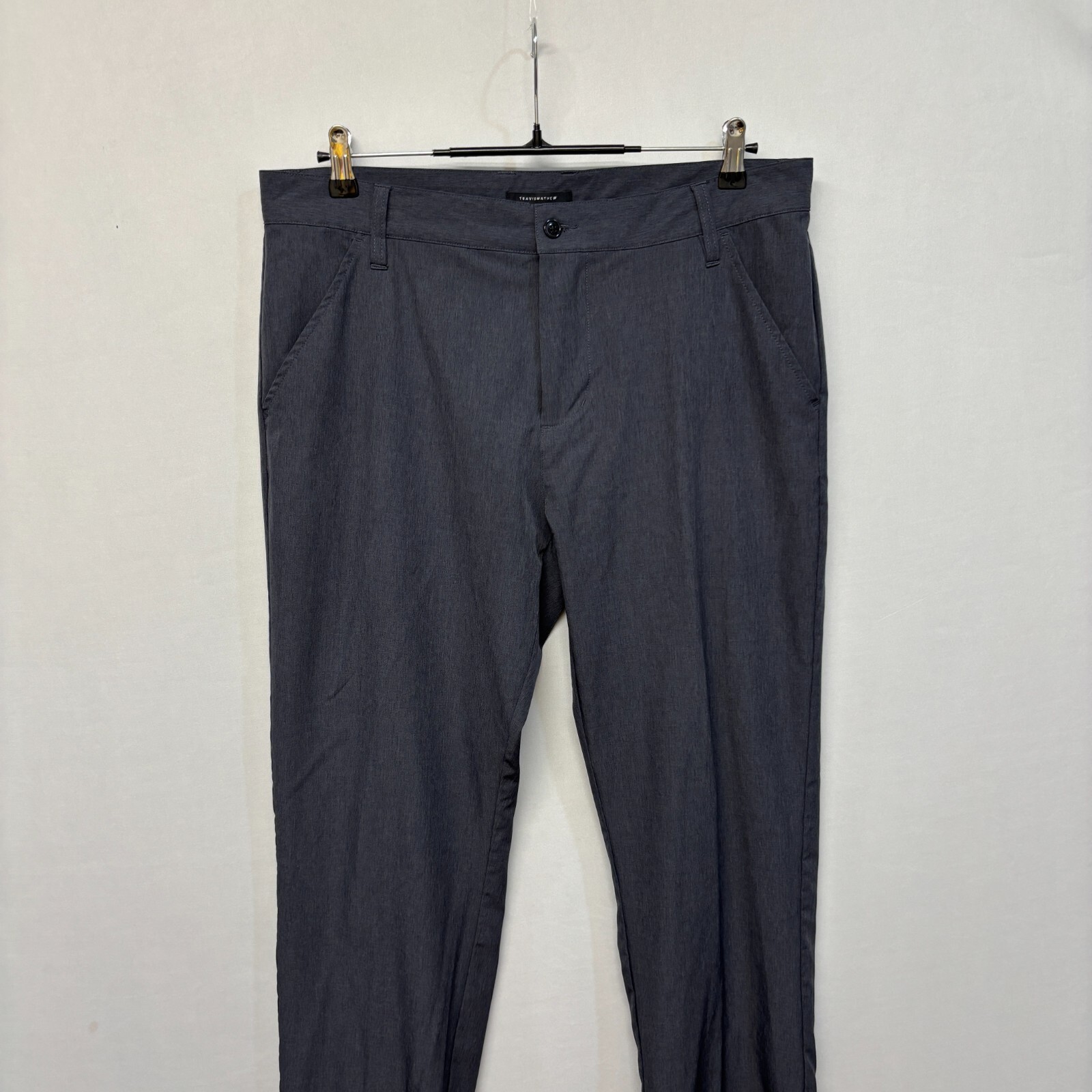 Travis Mathew Men Golf Performance Pants Size 34 (34×30) Gray Flat Front C002 28