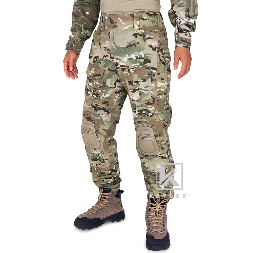 KRYDEX G3 Combat Uniform Tactical Clothes Shirt & Pant w/ Elbow Pads & Knee Pads
