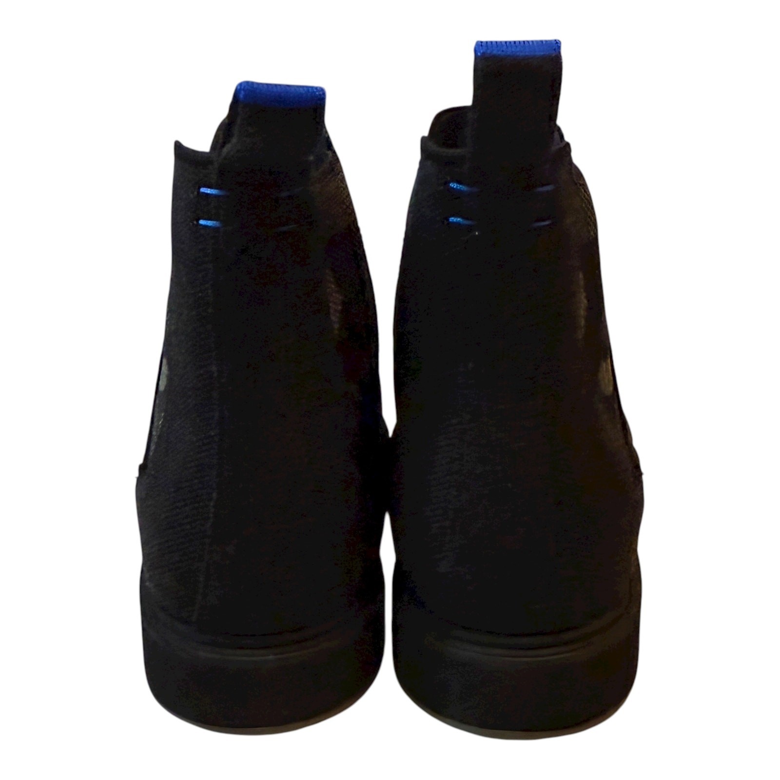 Rothys Merino Wool Chelsea Boots Black Gray Mens 13