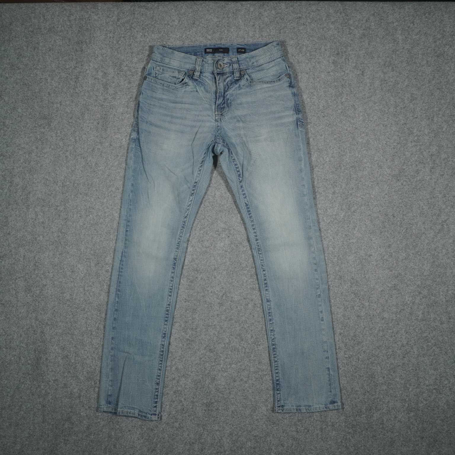 BKE Alec Men’s Jeans 27×30 Light Wash Slim Fit Stretch Denim