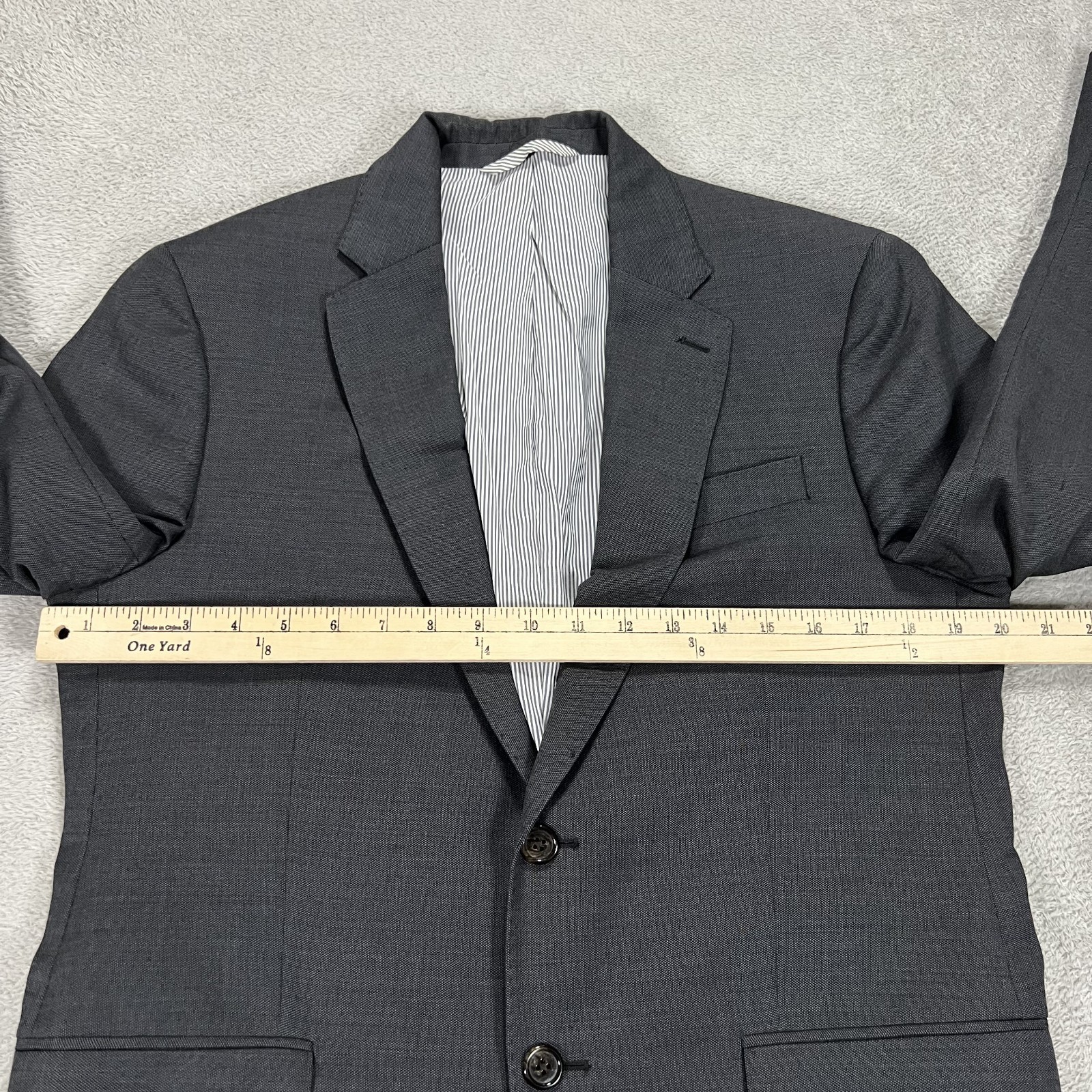 Todd Snyder Blazer Mens 38 R Gray Mayfair Fit 100% Wool New York Made in Canada