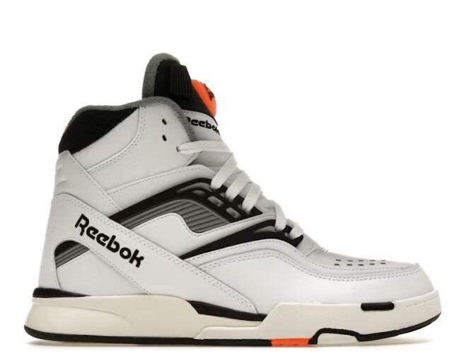 Reebok Men Pump TZ Retro Basketball High tops White Black Orange HQ8803 Size 8.5