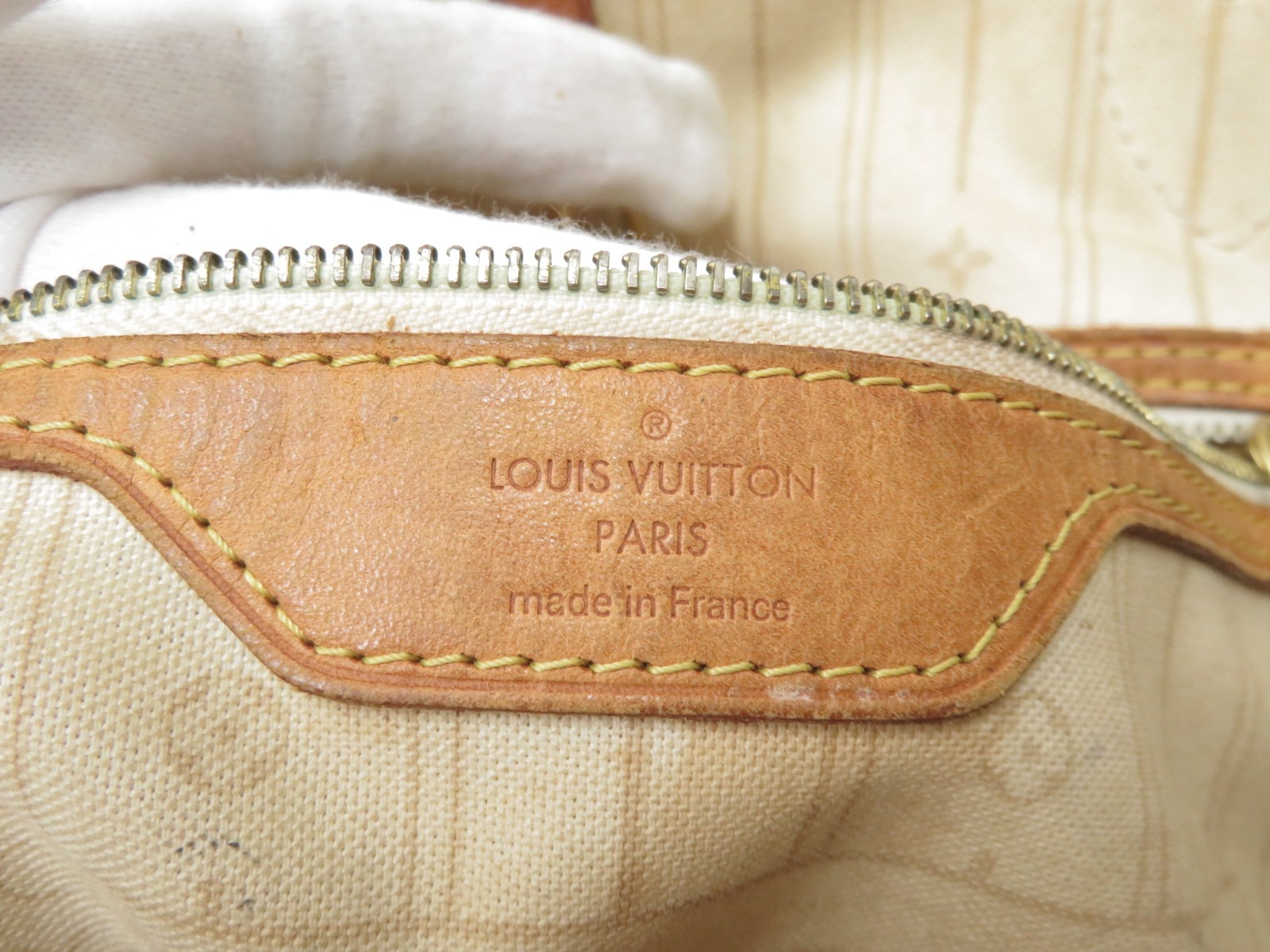 Authentic Louis Vuitton Damier Azur Neverfull MM Shoulder Tote Bag F#50673