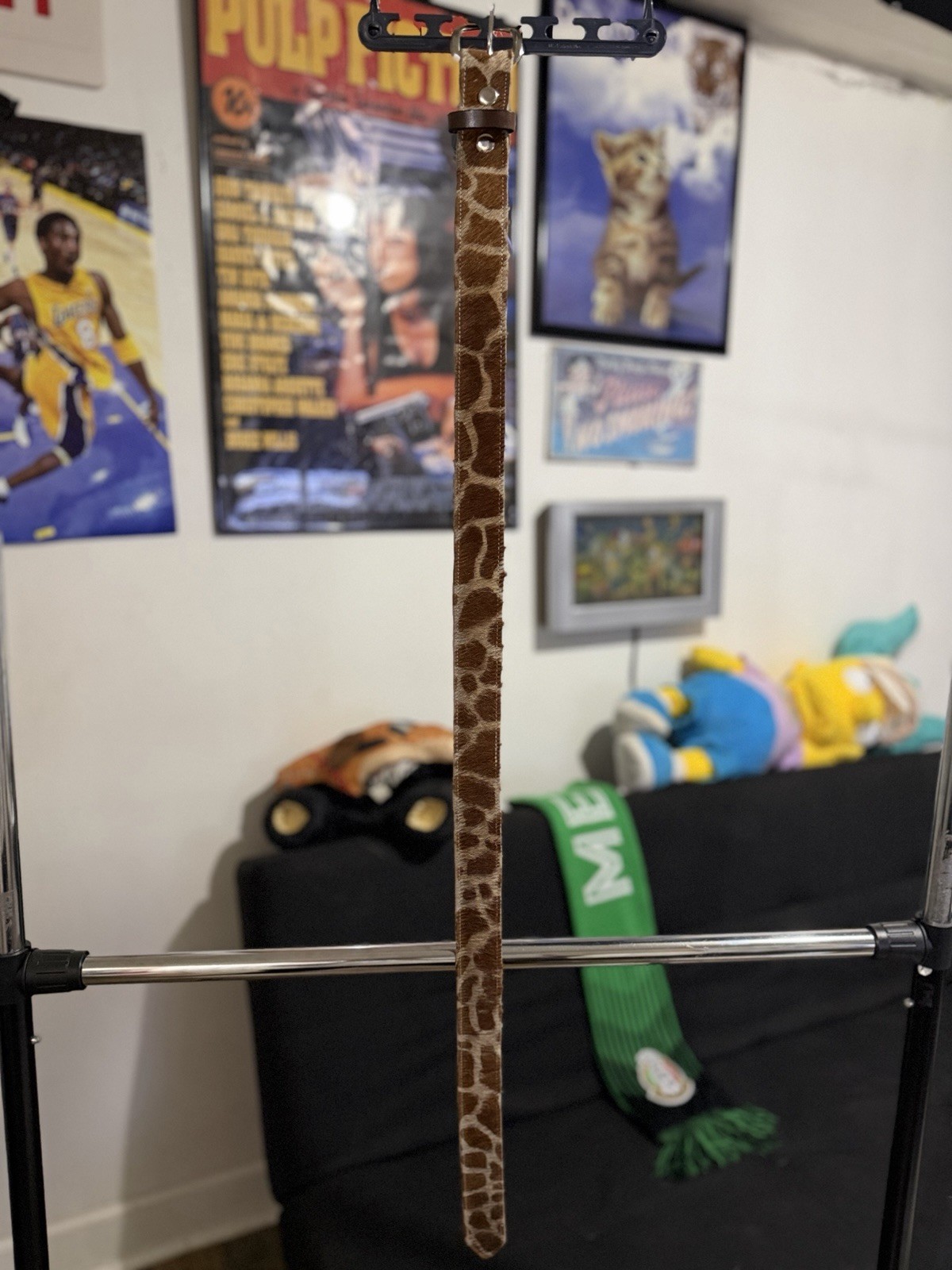 Giraffe print belt By me available in any & all sizes made to order