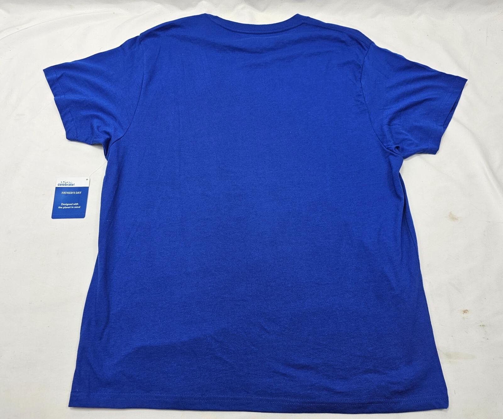 Men’s Super Dad Graphic Tee Short Sleeve Crewneck Blue Father’s Day T-Shirt XL