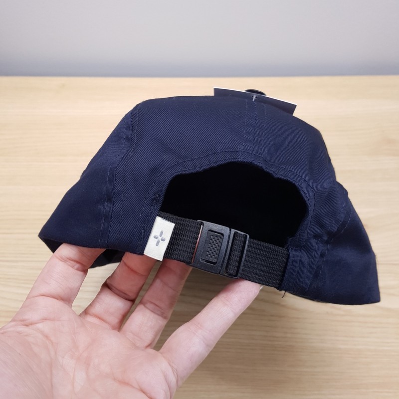 SUN + STONE Mens Hat Solid Navy Blue 5 Panel One Size