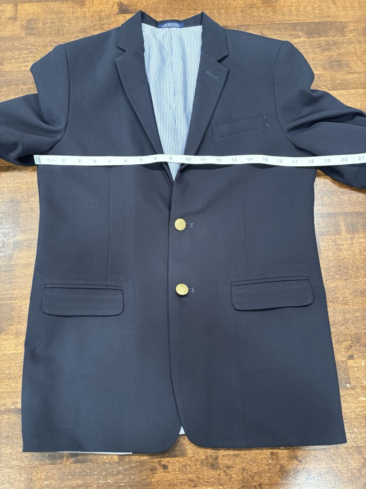 IZOD Boy’s Size 18 Reg NAVY BLUE Lined 2-Button Blazer Jacket Sport Suit Coat