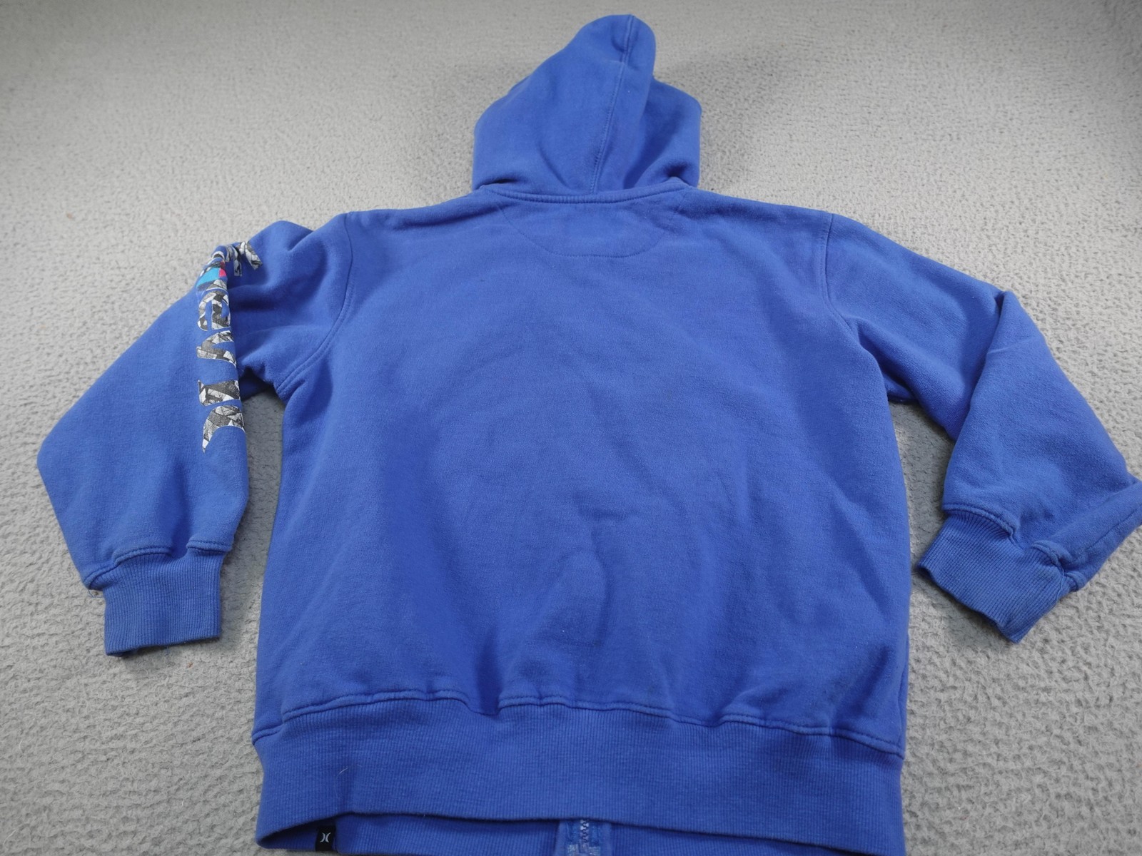 Y2K Hurley Hoodie Youth Large Blue Skater Skateboarding Surf Logo Sweatshirt