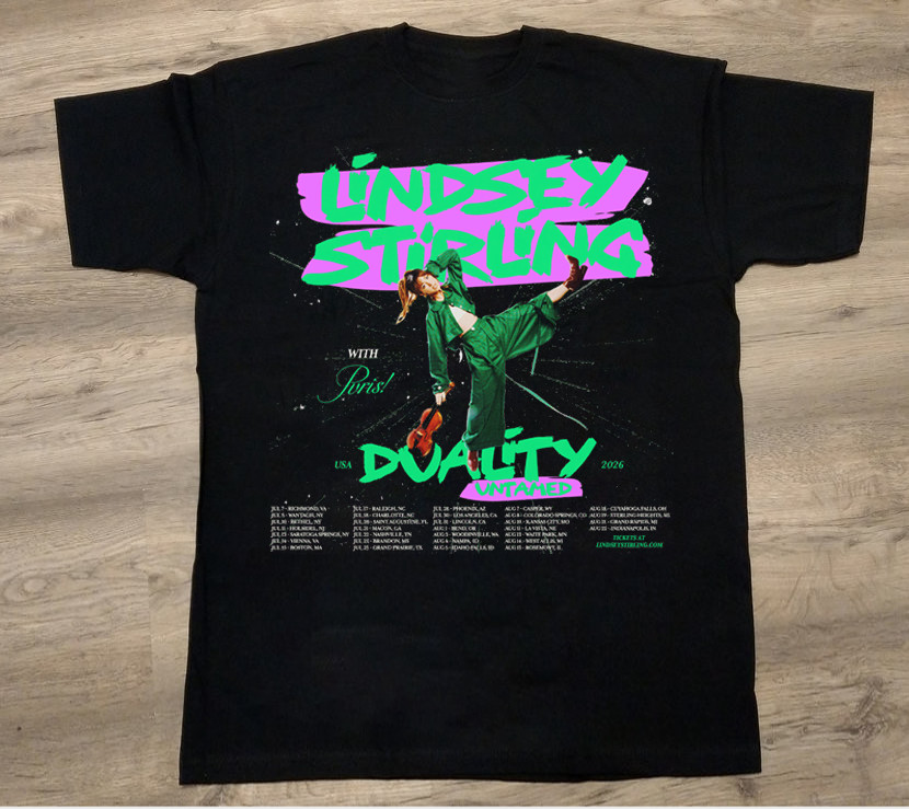 Hot Lindsey Stirling Tour 2026 T-Shirt Cotton Full Size S-5XL GE605