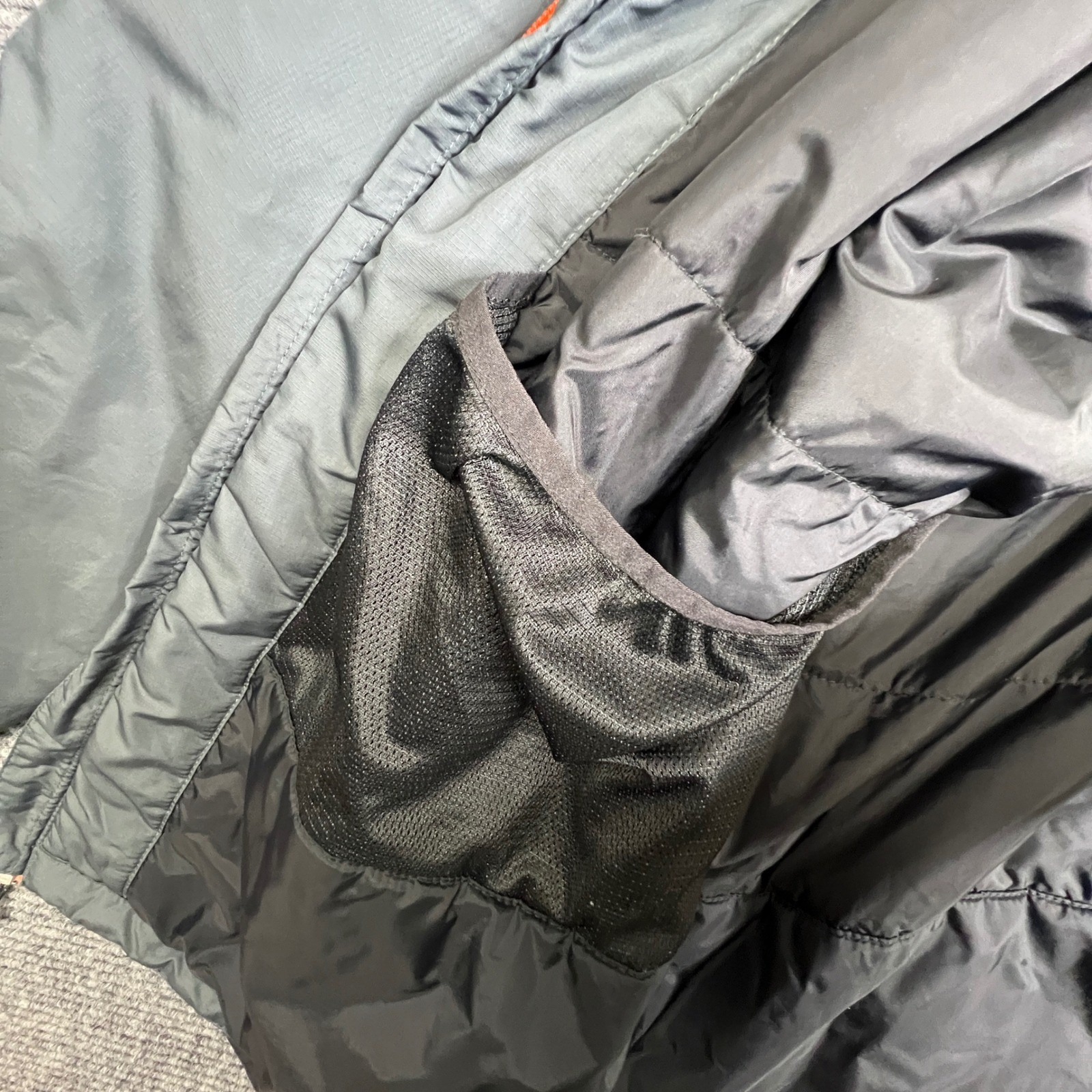 Columbia Mens Grey Orange Insulated Hooded Jacket Coat XL