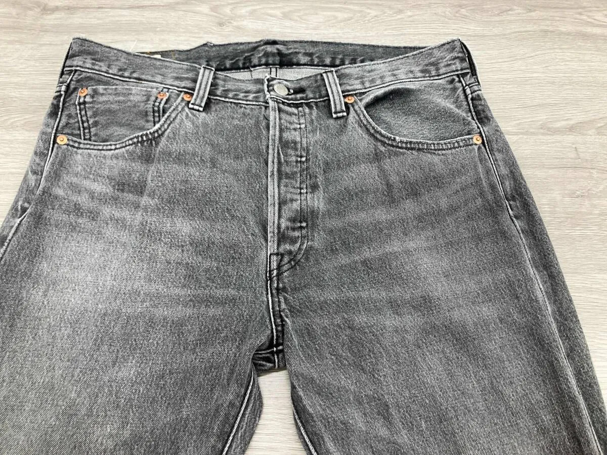 LEVI’S Jeans 00501-3658 Size: W34 Black [Used/ Very good cond] ship From JAPAN