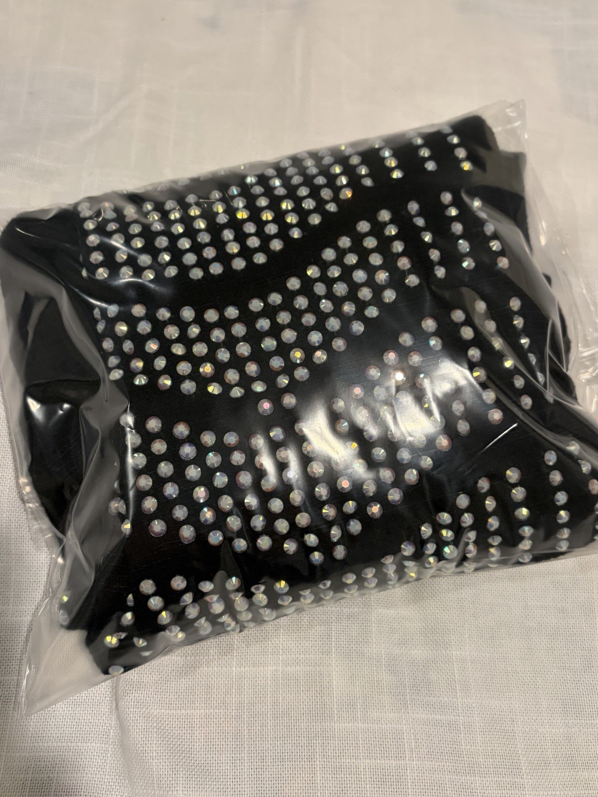 Vocal Black Knit Crystal Studded Tunic Top~ M~Hi Low Lace Back Whimsigoth Rocker