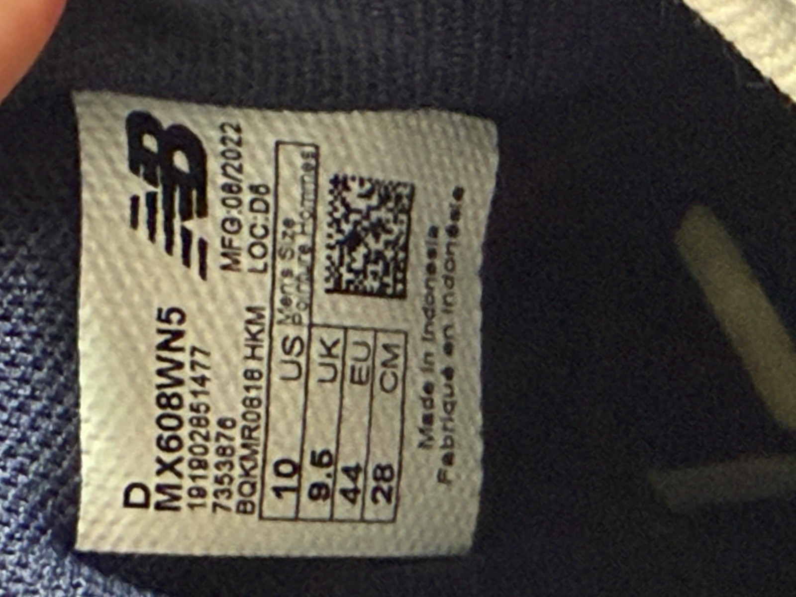 Size 10 – New Balance 608 4E Wide White