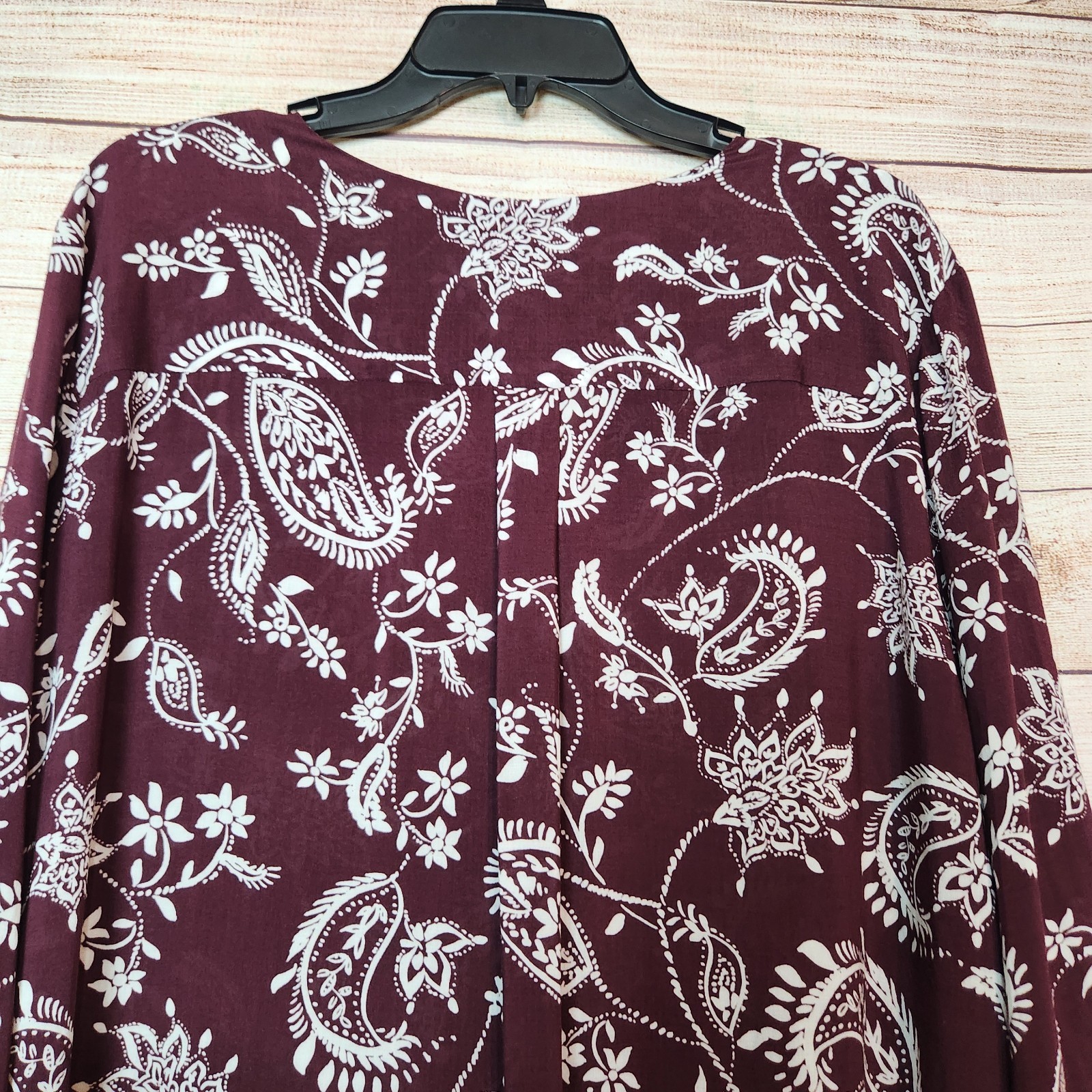 Brina & Em Stitch Fix Lemmy V-Neck Brown Floral Print Cottagecore Top NWT XXL