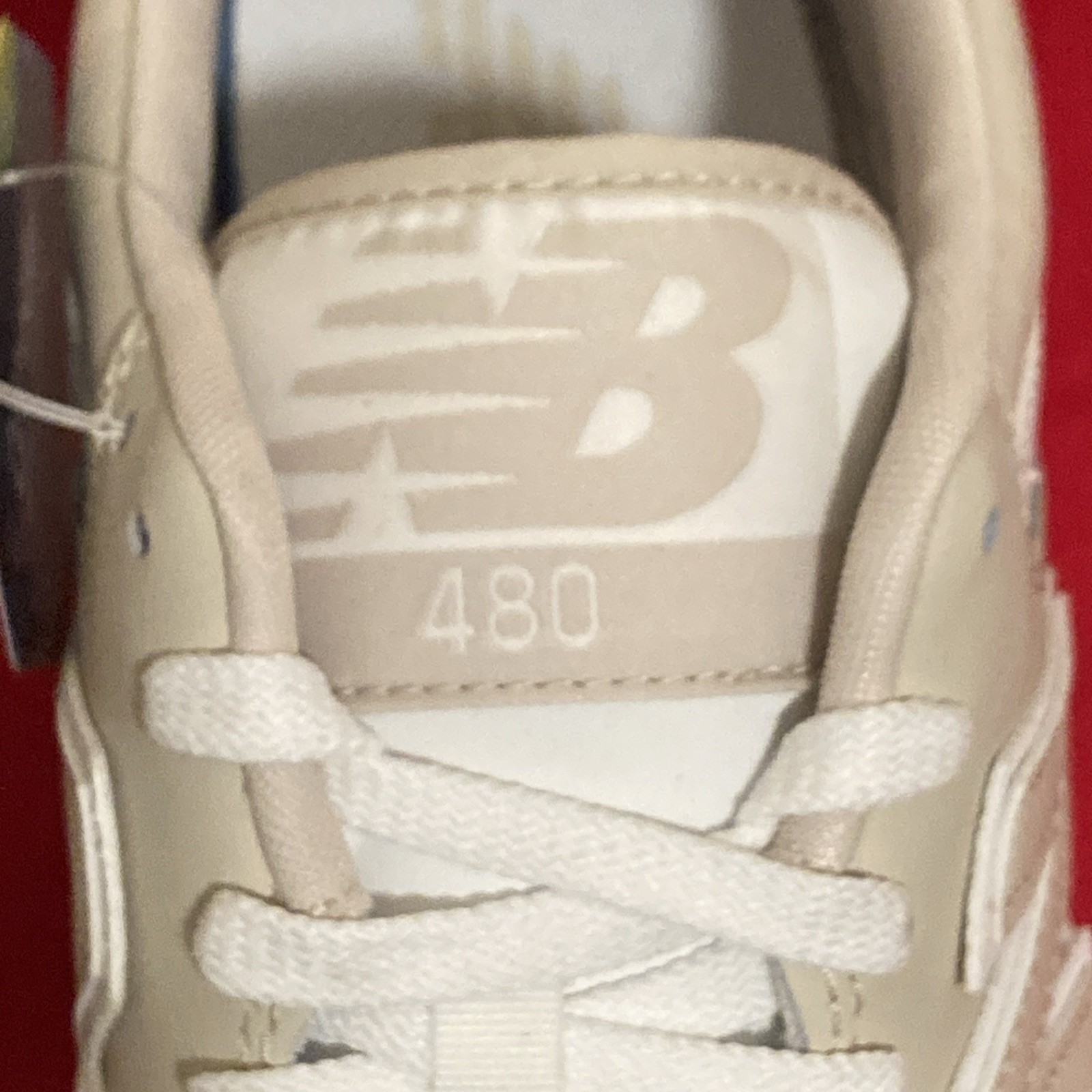 New Balance 480 BB480LBB Men’s 12 Moonbeam Beige White Sneakers New No Box