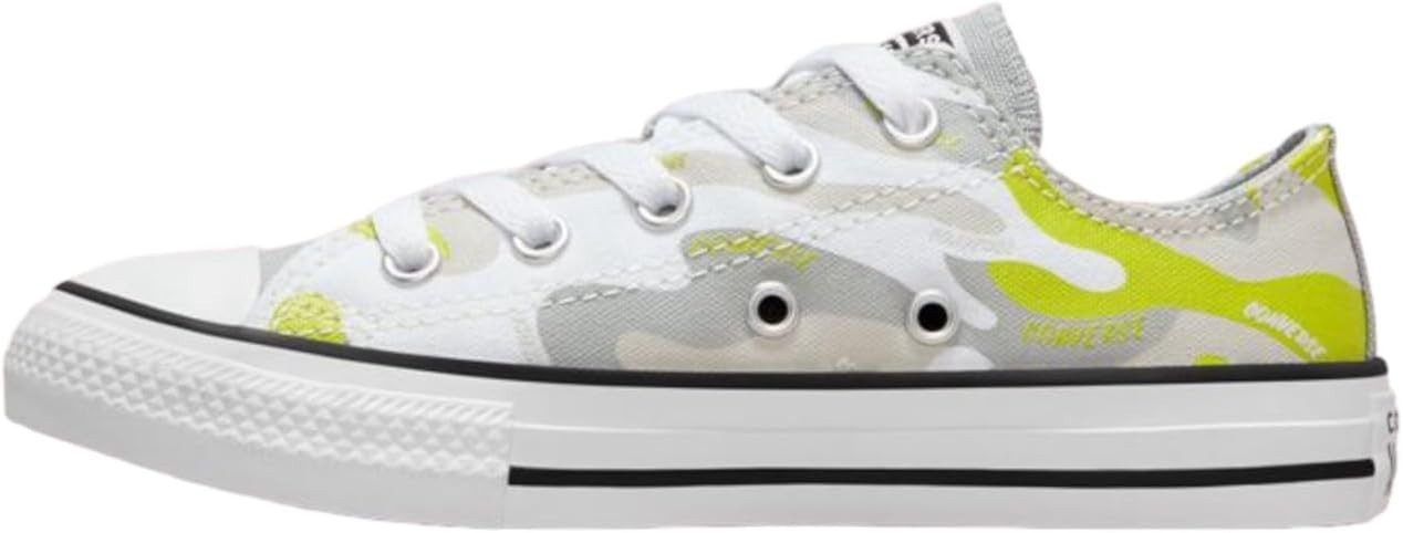 Converse Youth Chuck Taylor All Star Camo Ox White/Ash Stone/Lime Twist
