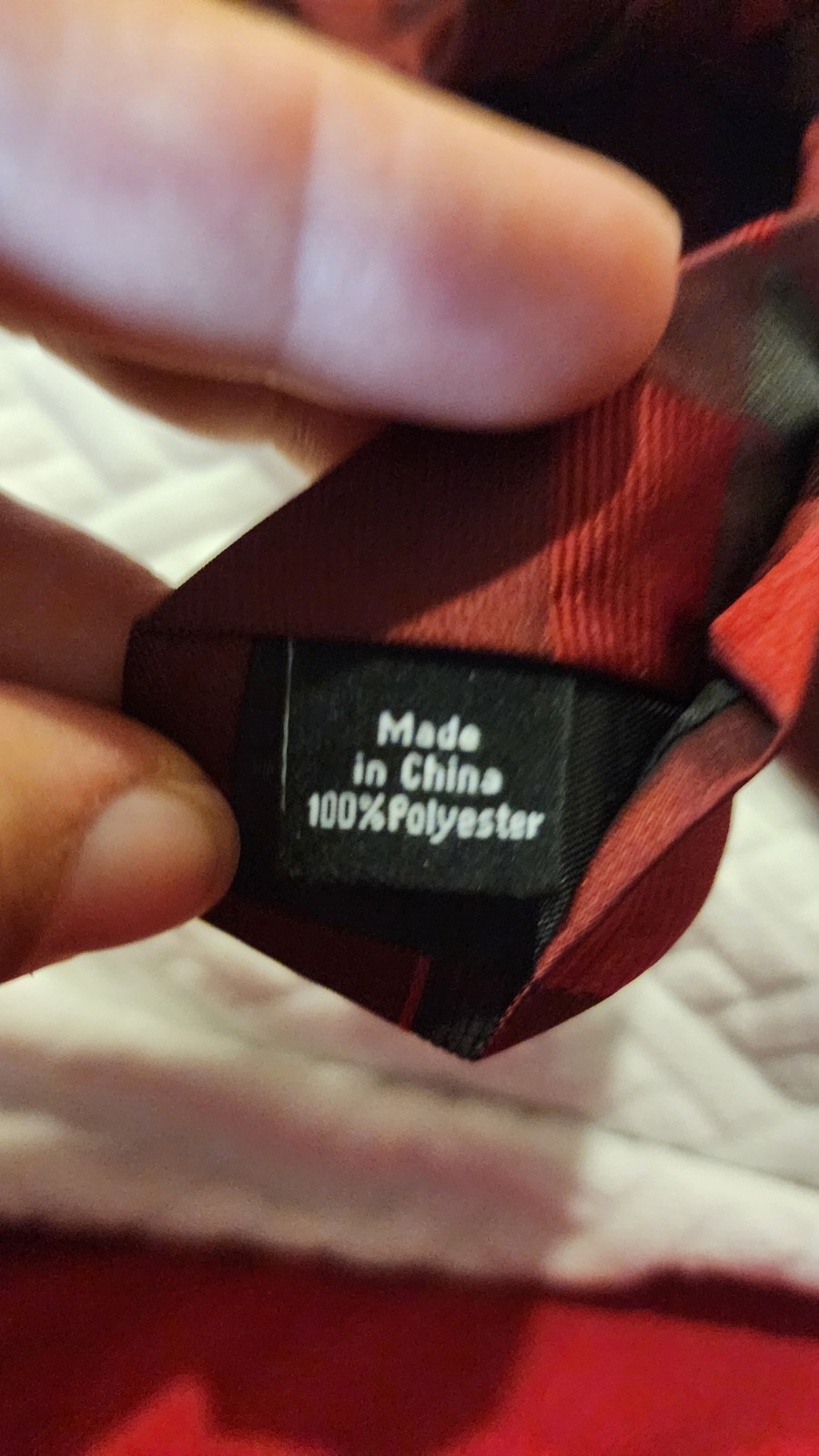 NWT J.Ferrar Men’s Red Tie Extra Long 62.5 Inches x 3.25 Inches Wide