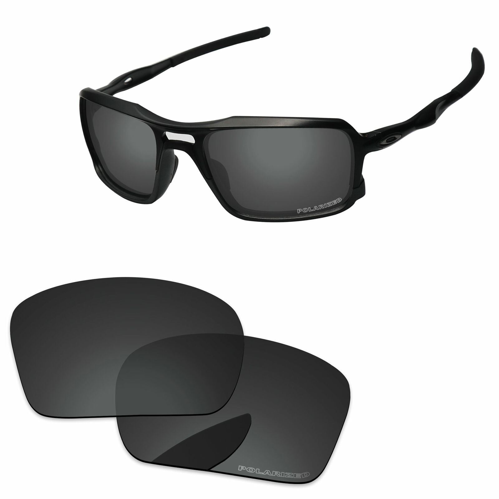 Lenslog POLARIZED ETCHED Replacement Lenses For-Oakley Triggerman OO9266