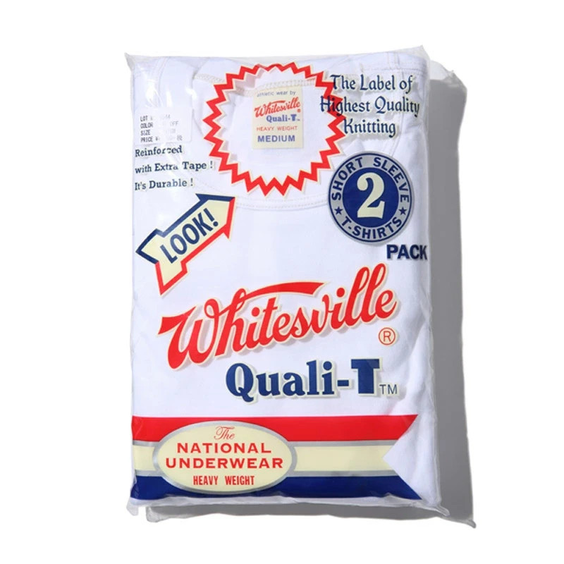 Whitesville WV73544 2-PACK T-SHIRT OFF-WHITE Size XXL Men’s Made in Japan
