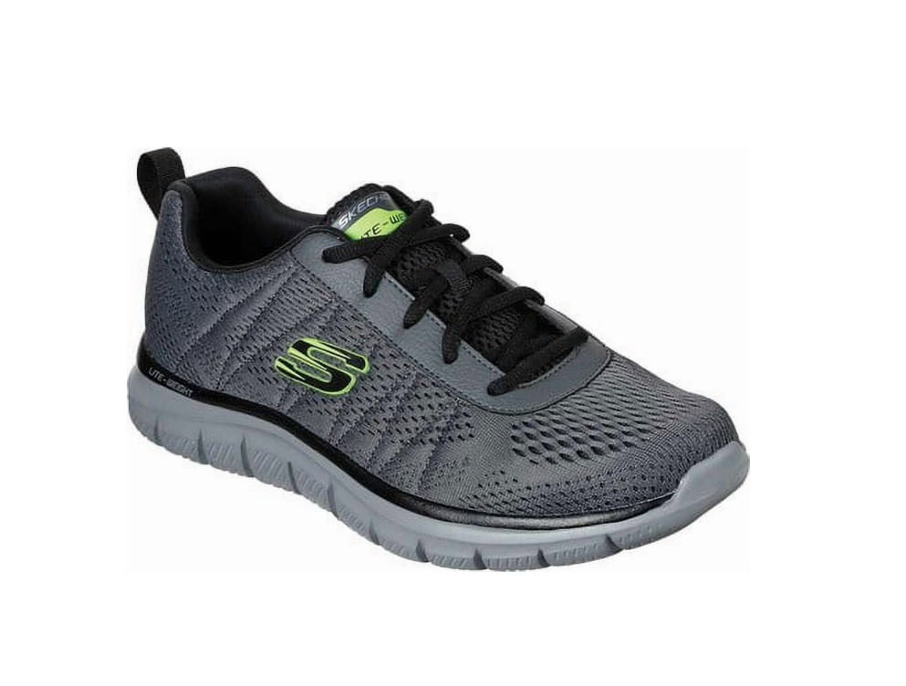 Skechers Men’s Track Moulton Lightweight Memory Foam Trainer Sneakers Charcoal