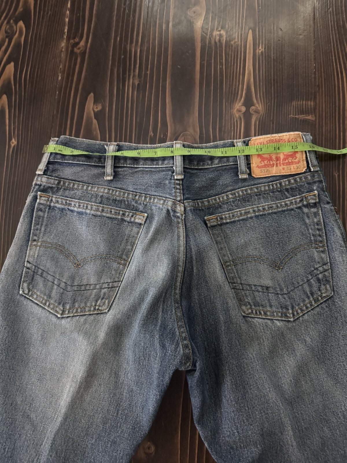 Levi Strauss & Co. 517 Quality Denim Jeans with Rivet Detailing 33×30