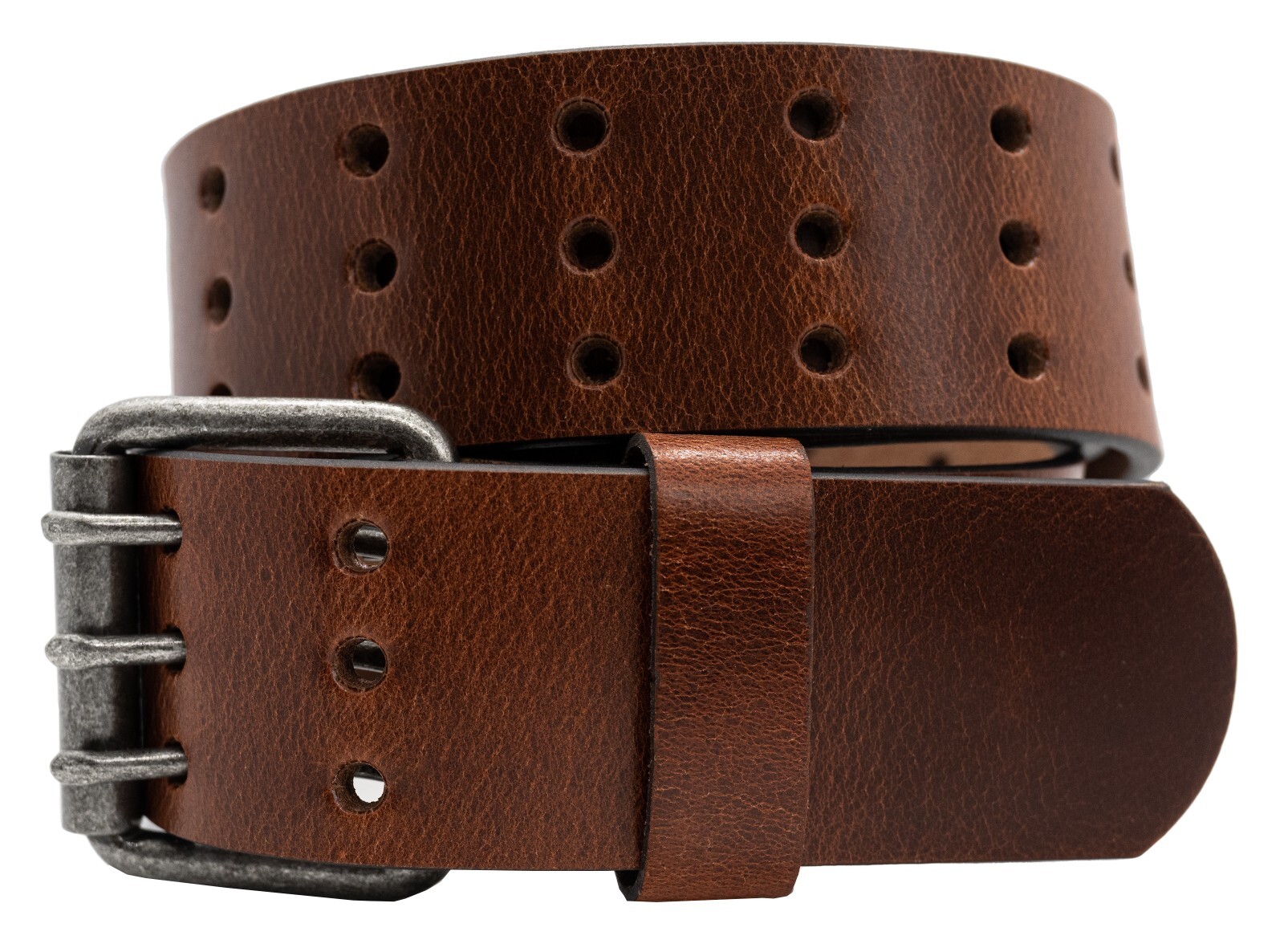 1.75″ Full Grain Leather Belt – Distressed Finish – Thick Leather – Made in USA