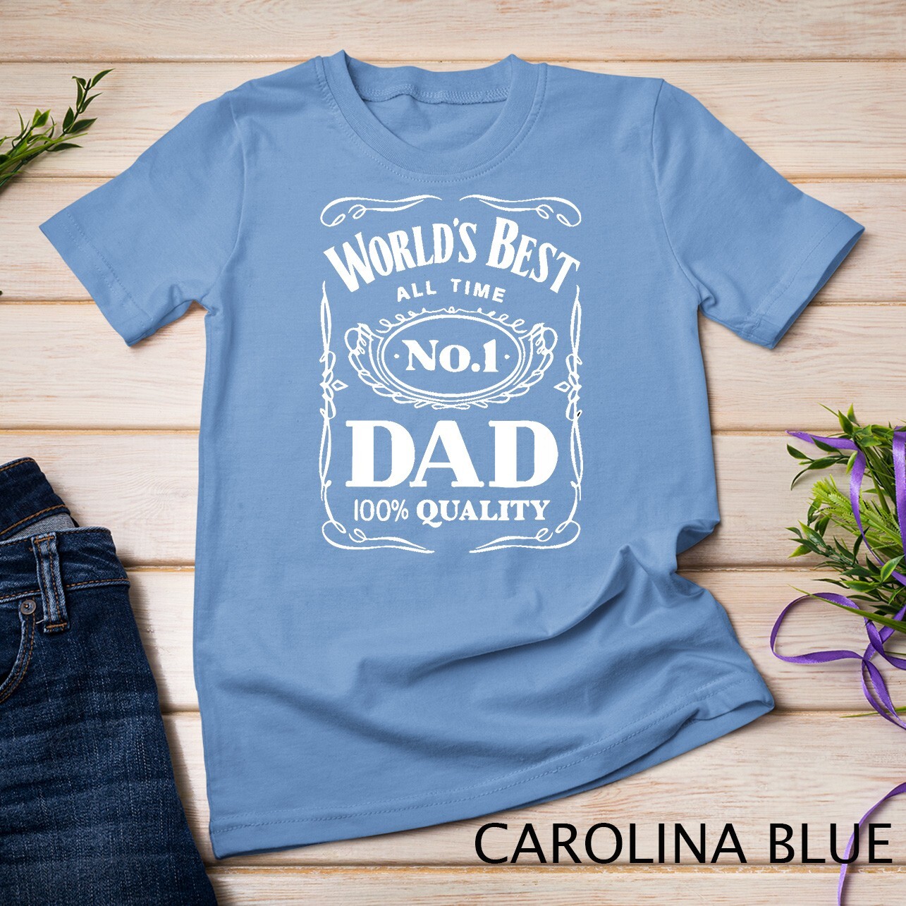 World´s Best No. 1 Dad – Daddy – Father – Gift T-Shirt Unisex T-shirt