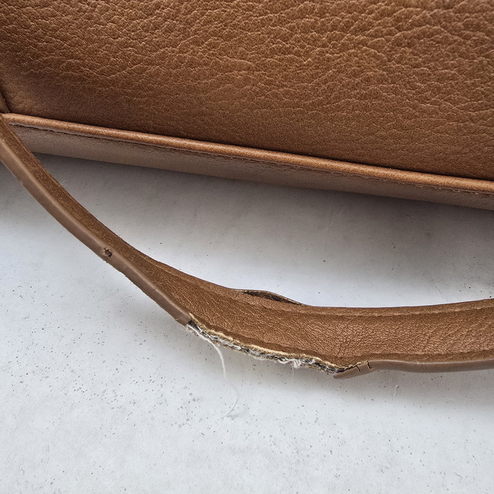 Ecosusi Brown Vegan Leather Tote Laptop Bag Tassel Strap Structured Work Satchel