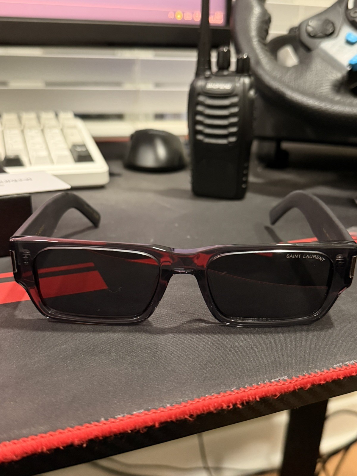 Saint Laurent SL 660 Black/Grey (001) Sunglasses