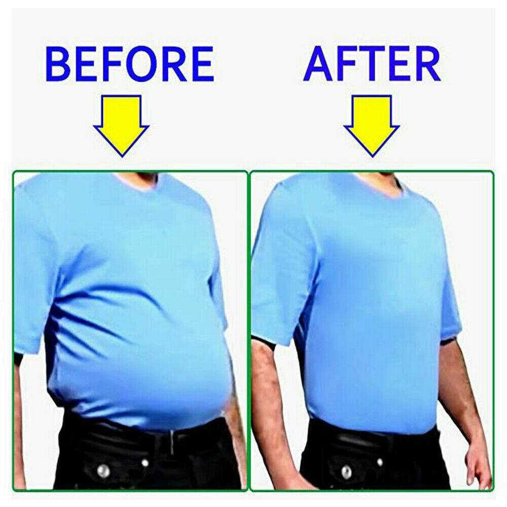 Men Gynecomastia Compression Undershirt Body Shaper Slimming Belly Vest Tank Top