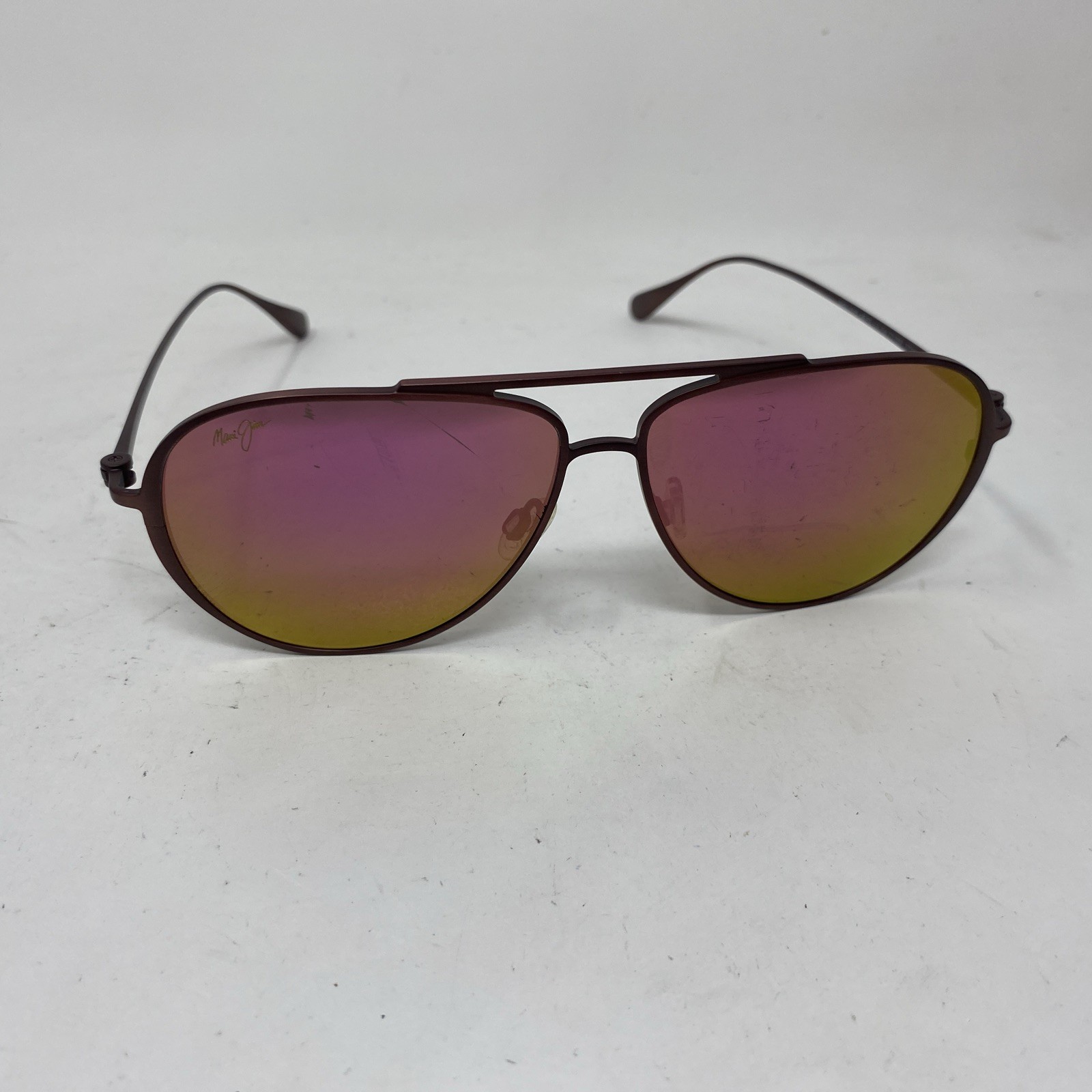 Maui Jim Shallows Matte Burgundy/Hawaii Sunrise Polarized Sunglass MJ543-07M S96
