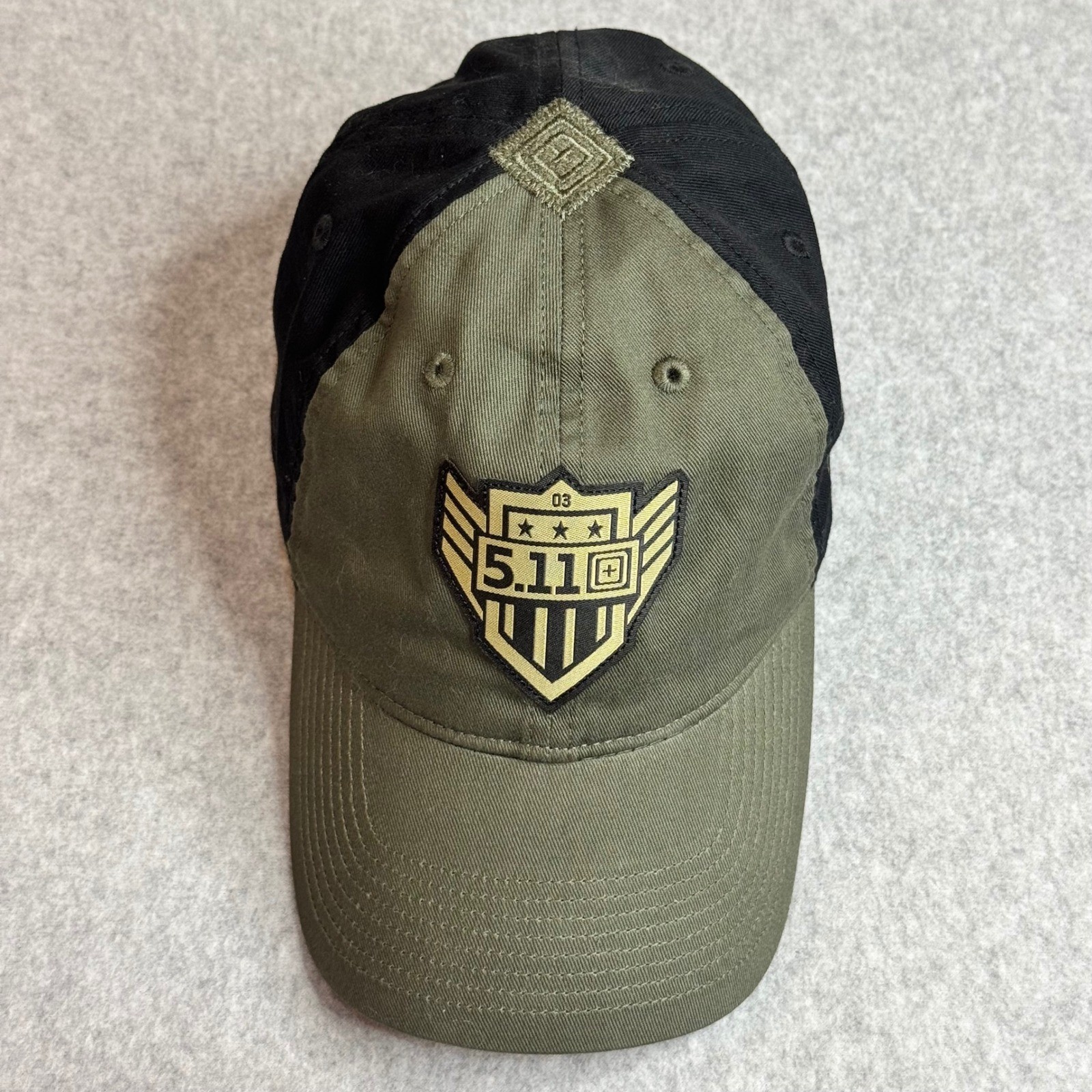 5.11 Tactical Hat Mens One Size Olive Green Black Shield Logo 2017 Baseball Cap